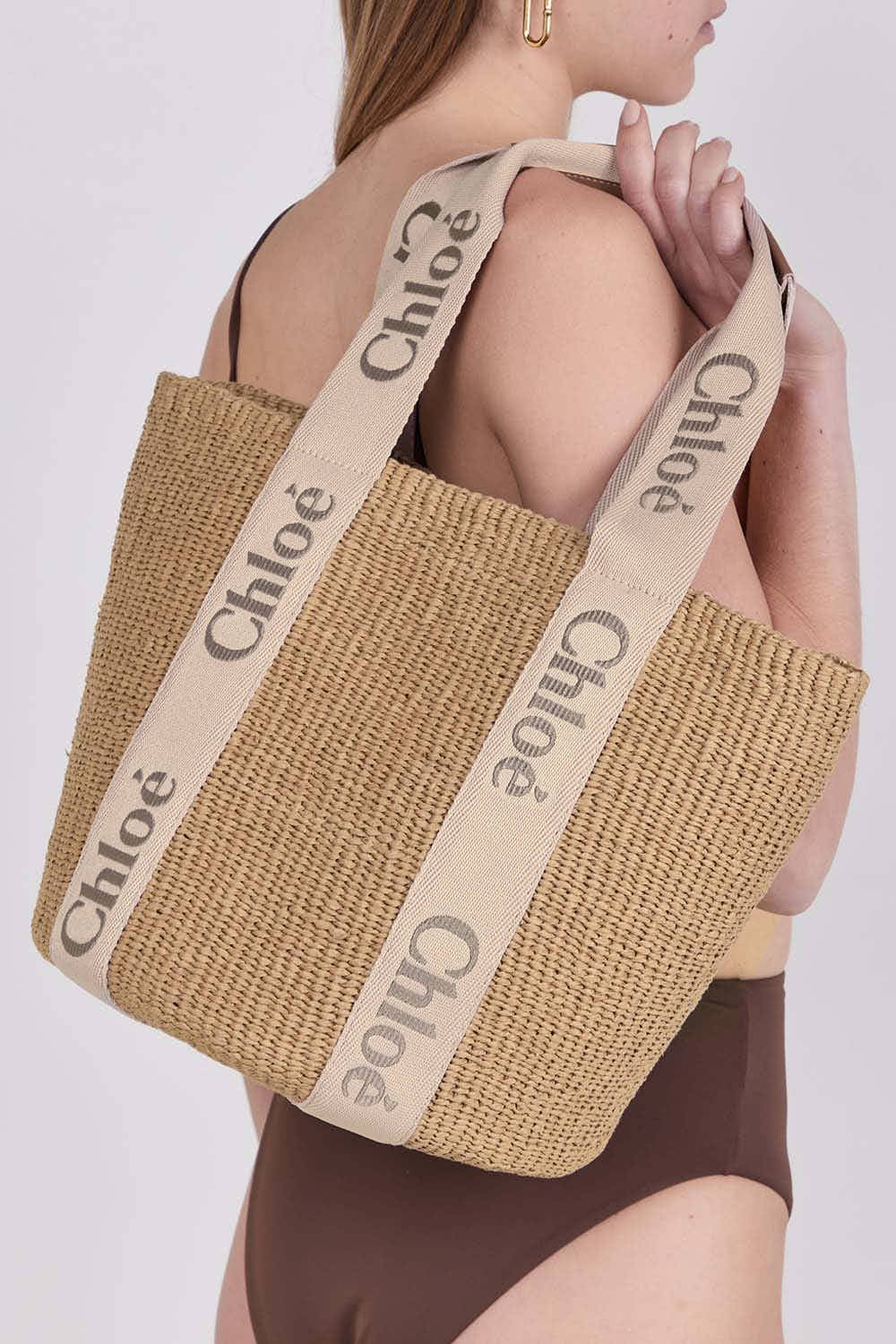 תמונת כל הלוק של תיק וודי באסקט לארג'